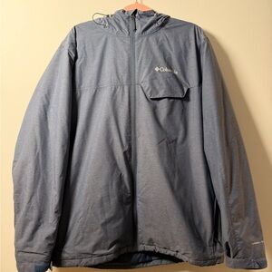 Columbia Men's Blue Rain Jacket